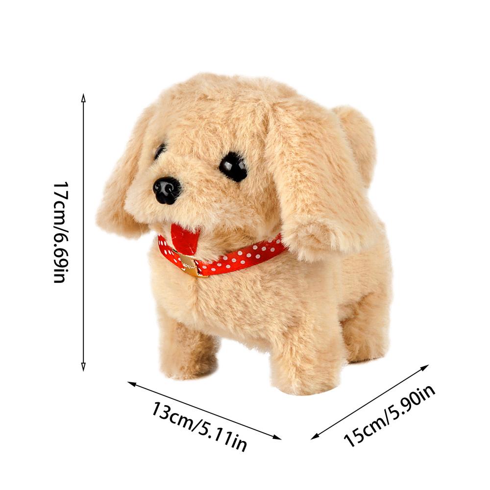Electronic Pets For Kids Walking Dog Cat Plush Animal Barking Dog Companion Animal Electric Pets Battery Operated Tail Wagging