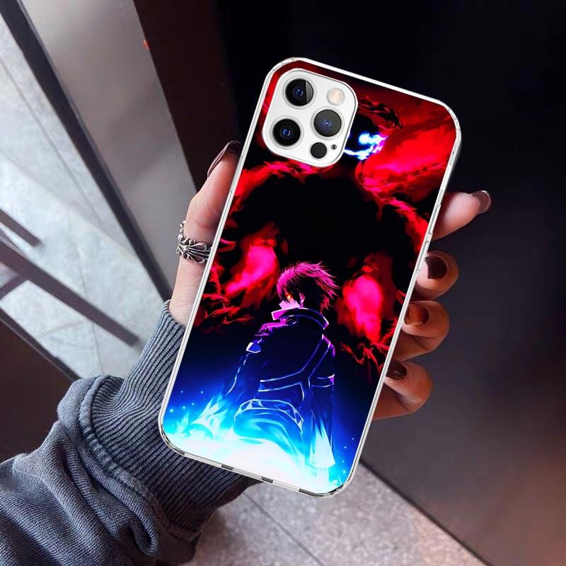 Sword Art Online Kirito Phone Case For iPhone 17 Air 11 13 Mini 14 15 Plus 16 12 Pro Max 16E SE 7 8 Pattern Soft TPU Back Cover