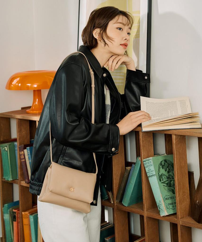 Beanpole Accessory Soft Minimalist Crossbody Bag - Beige