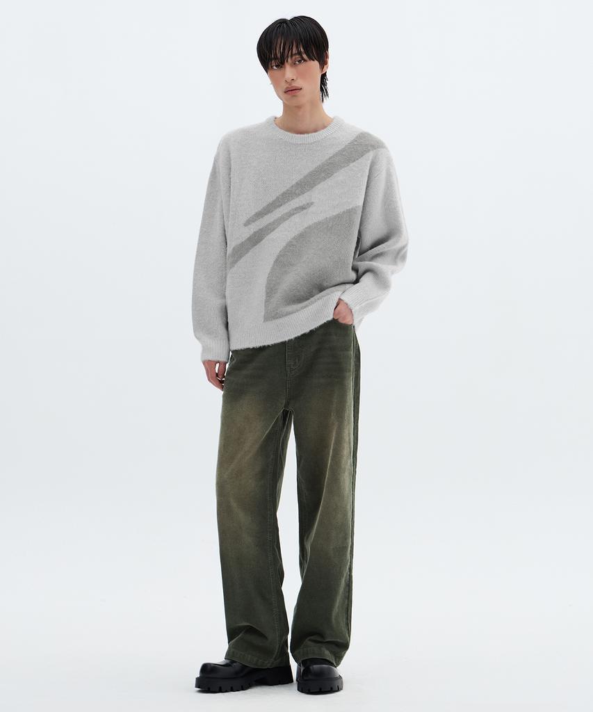 FILLUMINATE Symbol Jacquard Round Knit - Sky Blue