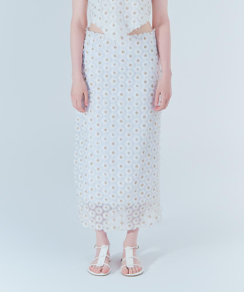 We Love Floral Skirt (Summer)_White