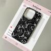 Black Lace Style Cool Girl Phone Case For iPhone 17 Air 16 15 14 13 12 11 Pro 16 Plus 16e Clear Fundas Transparent Soft Cover