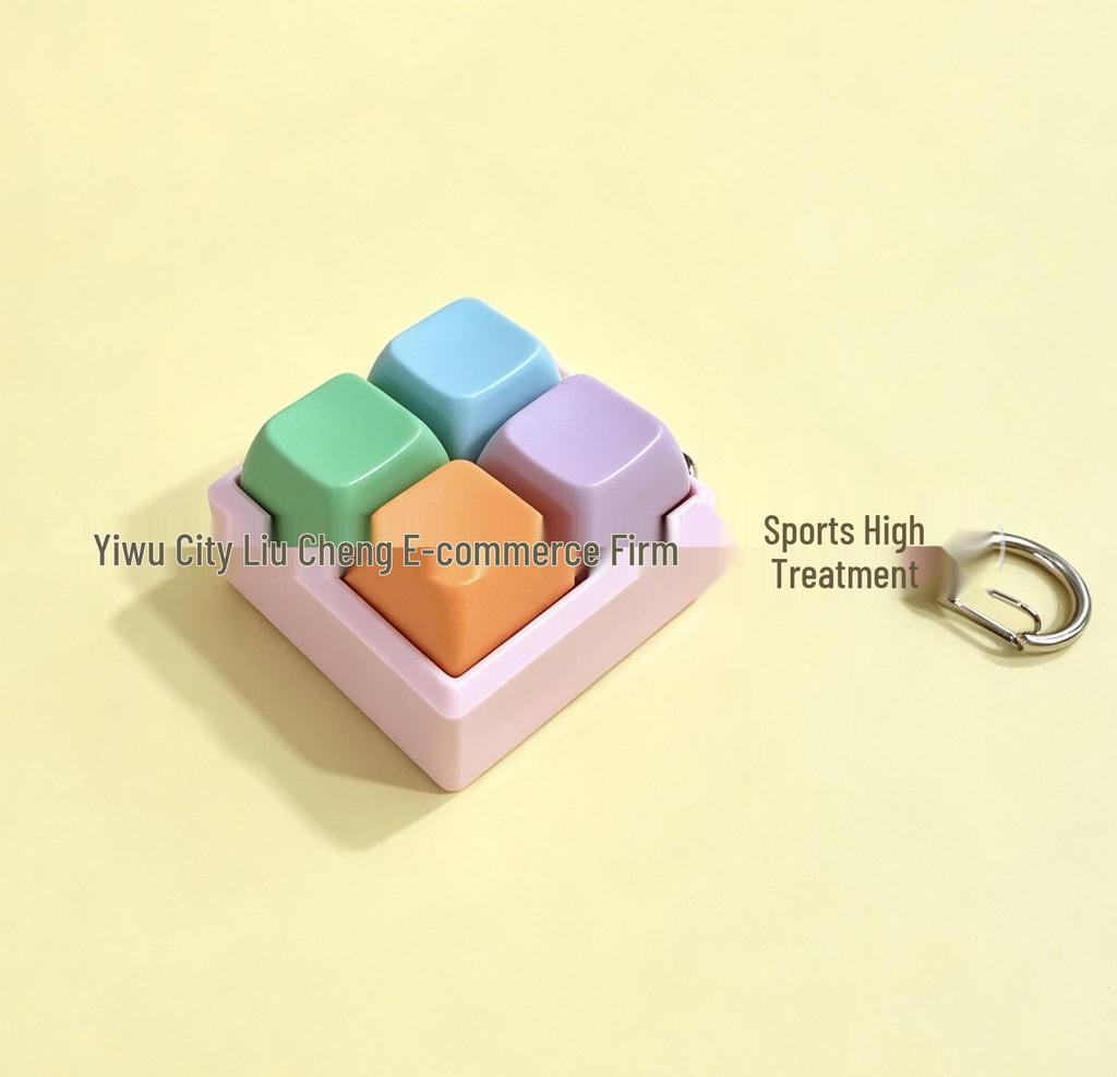Decompression Keychain: Mechanical Keyboard Pendant & Backpack Ornament