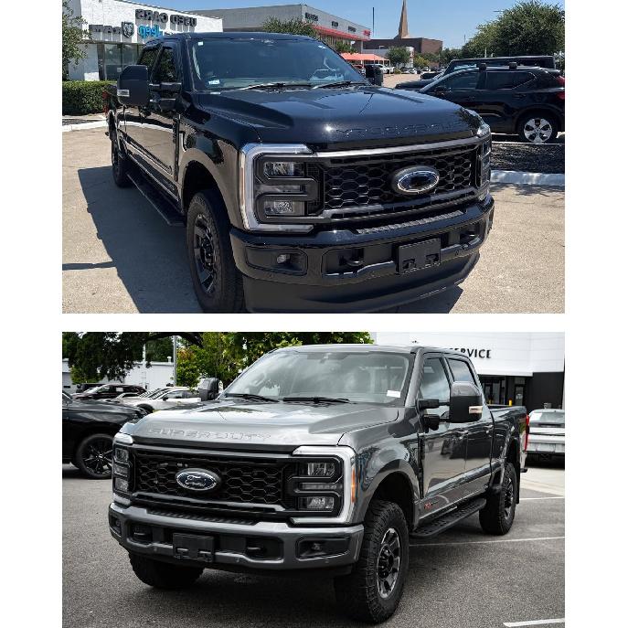 Front License Plate Frame For Ford F250 F350 F450 F550 Super Duty 2024 2025 2026 NO Drill Front Bumper License Plate Holder Mounting Bracket Cover