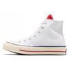 Chuck 70 Hi 'White University Red' (Unisex) White / University Red / Egret Canvas Shoes 166826C