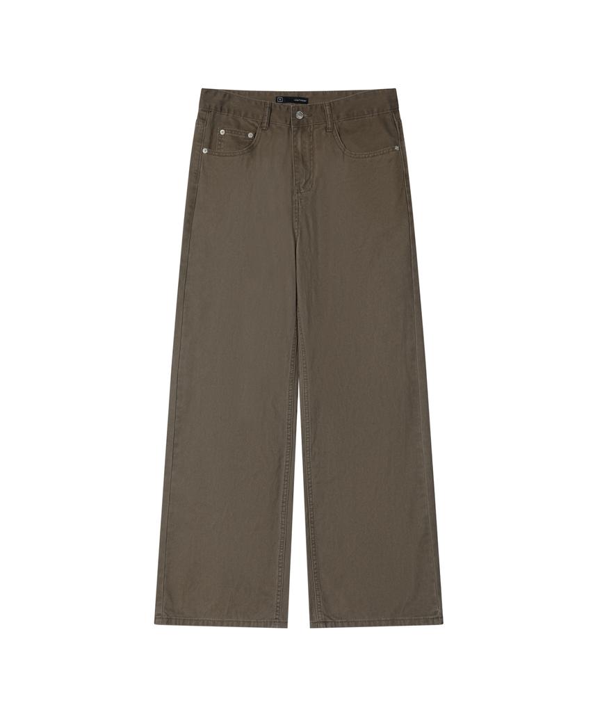 Ledeoli Washed Cotton Pants [Sand Grey]