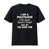 I Am A Multitasker Can Listen Ignore Forget Funny Saying T Shirt Black Vintage Washed Designer Clothes Stylish Versatile Unisex