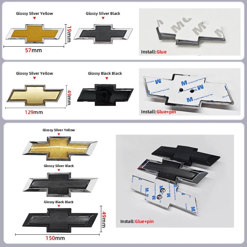 BMPQR1 129mm/150mm/195mm/204mm/208mm/228mm Front Hood Emblem Rear Tail Trunk Badge For Chevrolet Cruze Malibu Colorado Suburban Equinox