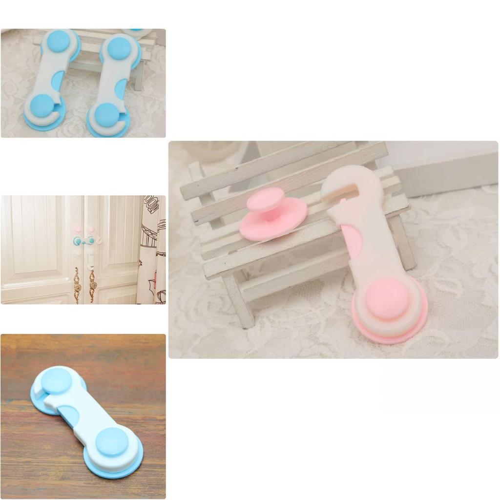 Childproof Safety Lock For Cabinets And Refrigerators With Secure Design In Color Options