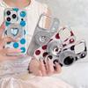 Electroplated Polka Dot Glitter Magnetic Case for iPhone 17/16 Pro Max/15/14