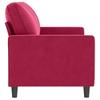 Vidaxl 2-Seater Sofa, Wine Red, 140 Cm, Upholstered In Velvet