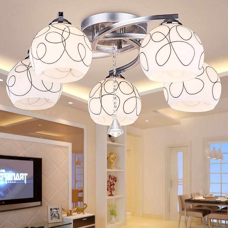1PCS European-style Crystal Chandelier Modern Simple Aluminum Alloy Bedroom Lamp Living Room Balcony Kitchen Bathroom Restaurant Ceiling Lamp
