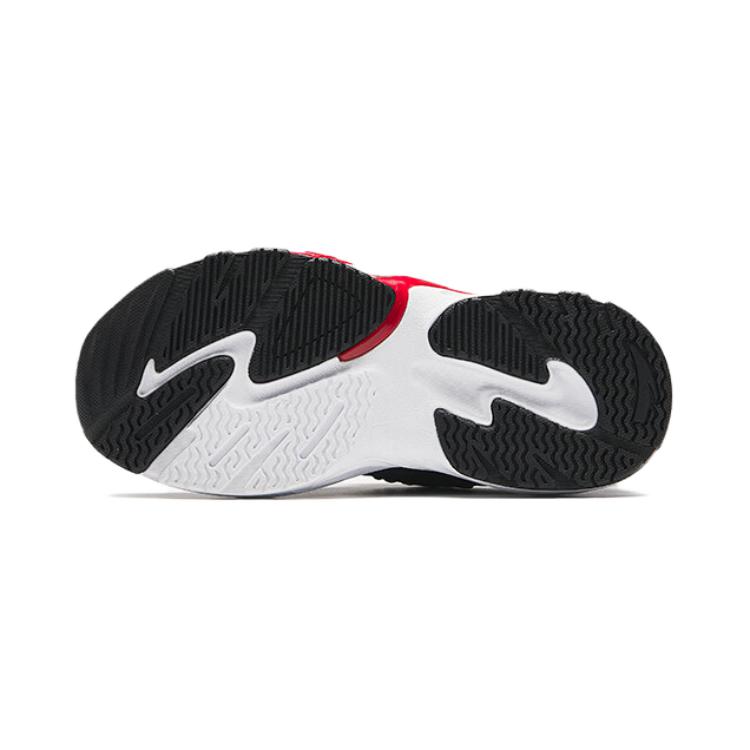 Anta Kids Fabric Fashion Versatile Simple Trendy Non-Slip Wear-Resistant Low-Top Kids Running Shoes Kids Sneaker Black White Red 312439921-2
