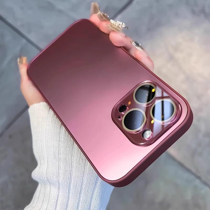 Applicable To IPhone16promax Mobile Phone Case New AG Matte Apple 14 Comes with Lens Film Anti Fall Protection Case