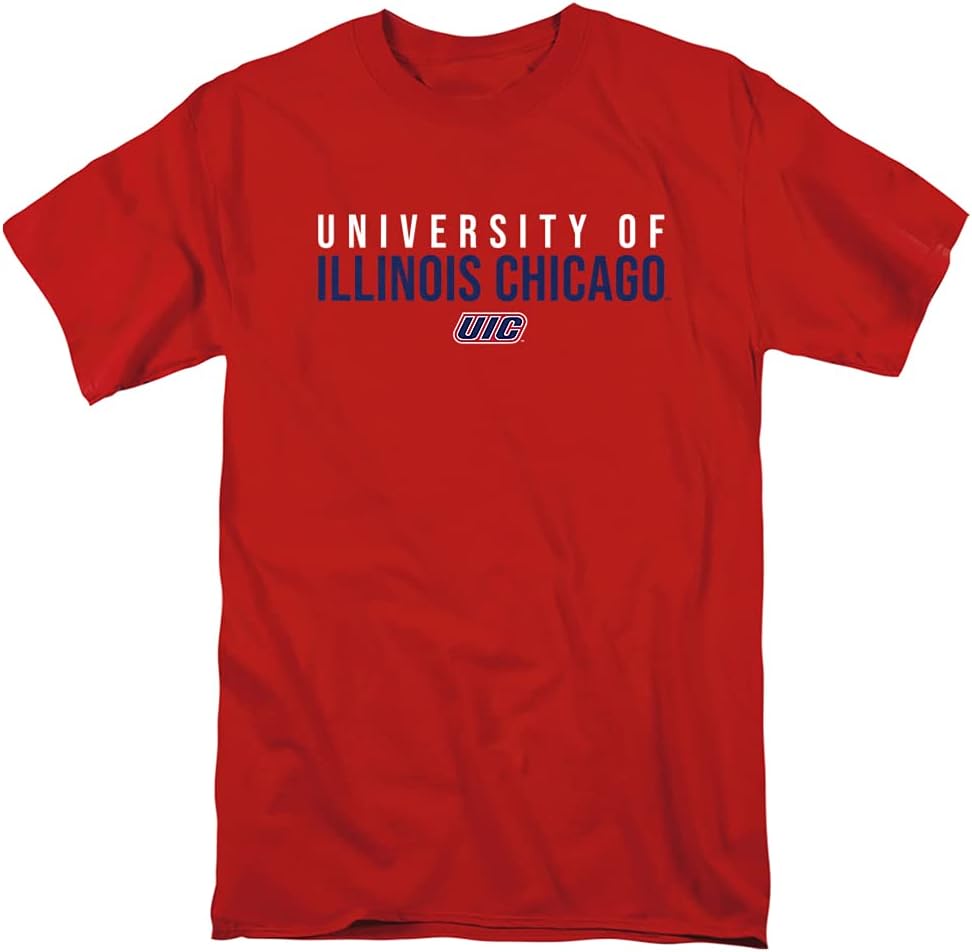 LOGOVISION Official Collegiate Distressed Stacked Short Sleeve Unisex for Men & Women T Shirt Collection 1