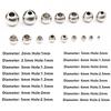 Colorfast Stainless Steel Spacer Beads: Through-Hole, Drilled Beads for DIY Jewelry, 30-100 Loose Beads