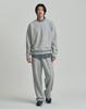 WORK ON BODY OFF Basic Semi-Overfit Cotton Sweatpants [Melange Grey]