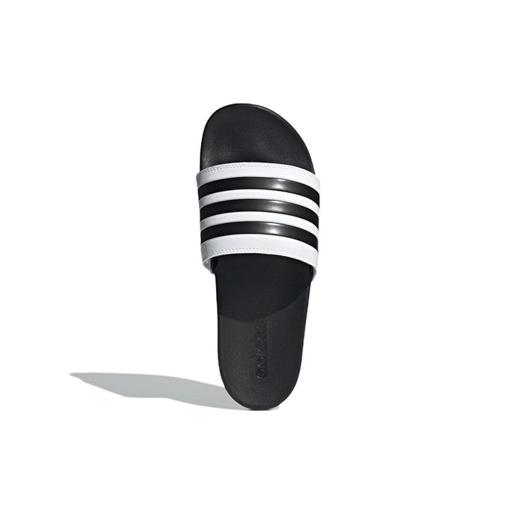 adidas Teniși unisex Adilette Comfort Slide, albi și negri, Cloud-White Core-Black GZ5893