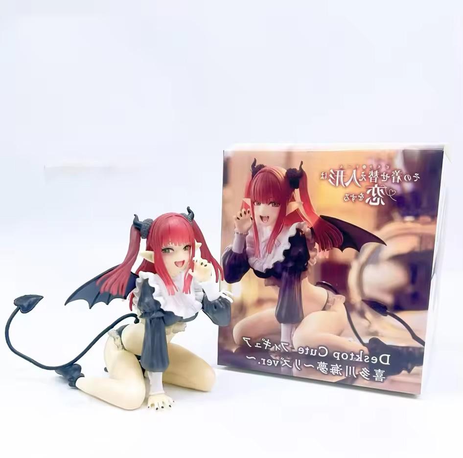 Kitagawa Marin Demon Ver. 10-28cm My Dress-Up Darling Liz Anime Figure Collectible Desktop Decor Model Toy Gift for Fans