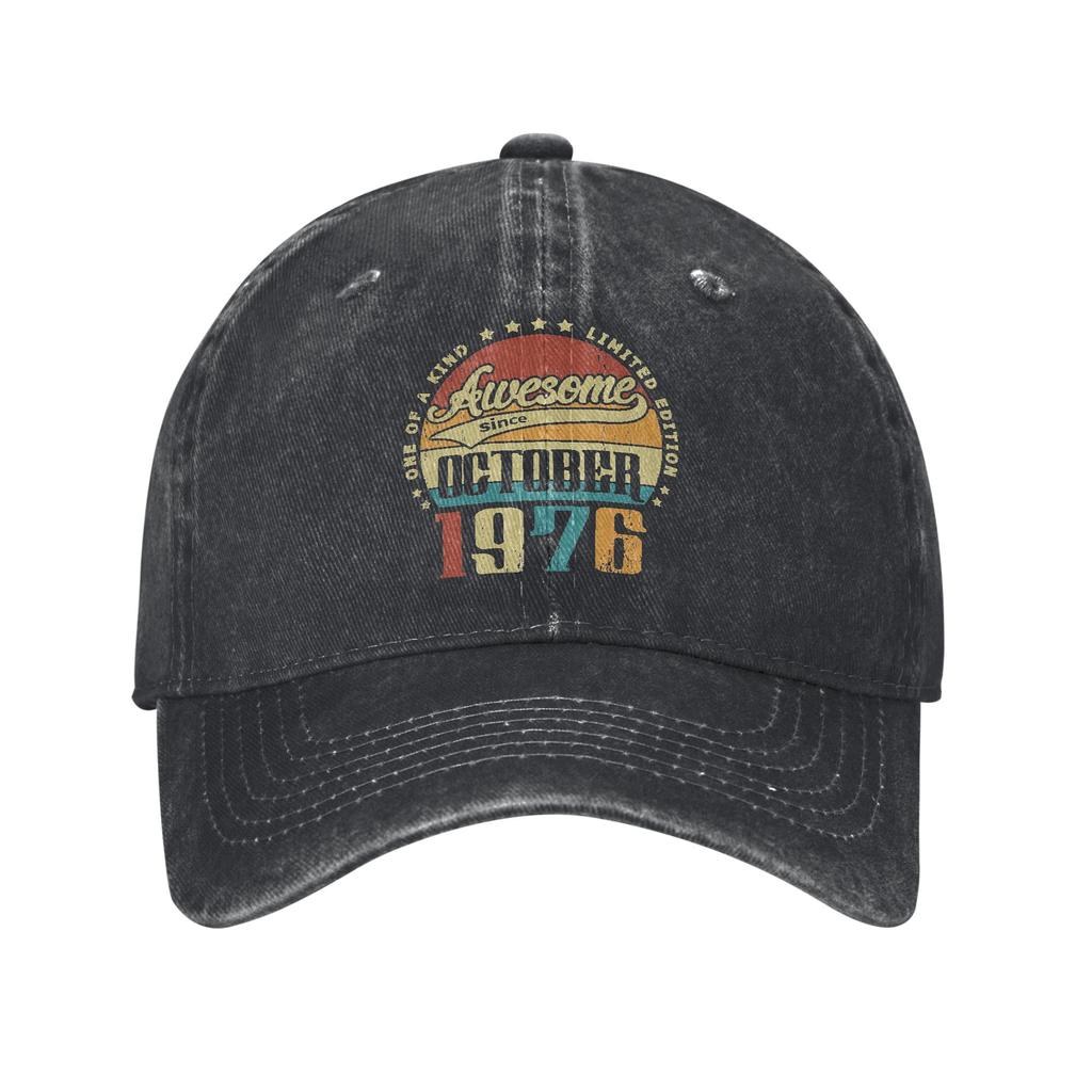 Vintage 1976 Limitovaná edice Dárek k 50. narozeninám 50letý Baseballové čepice Pánské Dámské Klobouky Čepice Truckerka