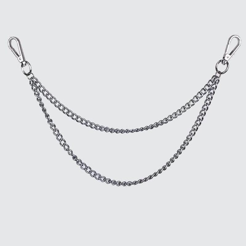 Chaîne de Taille Métal Mode Style Punk Accessoires Jeans Pendentif Hip-hop Chaîne de Pantalon Polyvalente