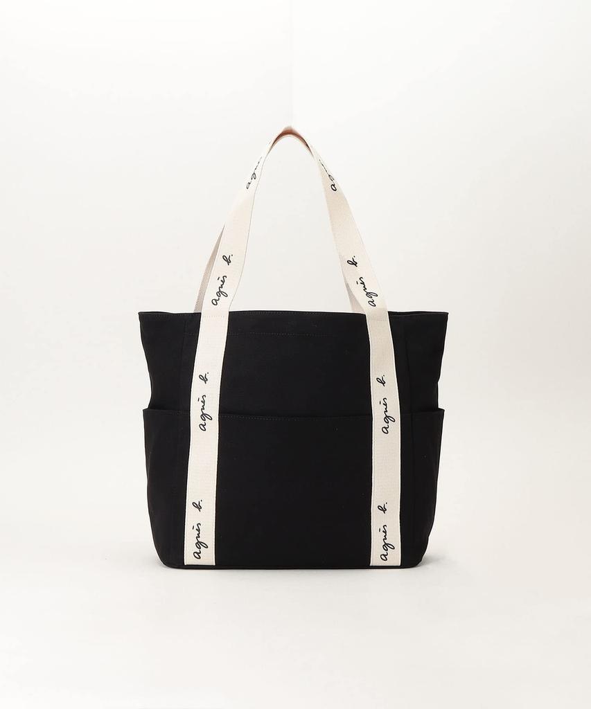 Tote Web Free Black X White [agnes B.] Bag, Exclusive, SAS22-02, Women's, Size,