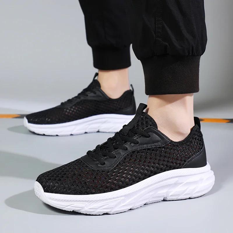 New Mens Shoes Breathable White Running Sneakers for Men Outdoor Lightweight Comfortable Mesh Shoes Walking Tennis Shoes Men