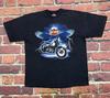 Maglietta Vintage HARLEY DAVIDSON Lightning Wings 2000 British Columbia Canada M Maglietta Unisex