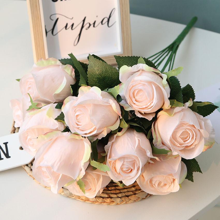 Silk Rose Flower Wedding Decoration With Faux Bloom For Home And Event Use