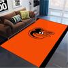 Baltimore Orioles Carpet Rug for Living Room Bedroom Home Sofa Decoration,Kids Play Non-slip Floor Mat