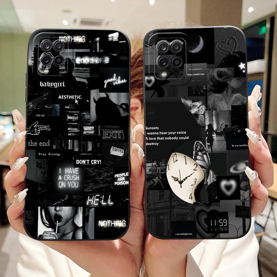 For Samsung Galaxy A22 4G Case Unique Grid Pattern Cover Soft TPU Phone Case For Samsung A22 A 22 Galaxy A42 5G Back Cover Coque