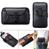 6,8 inch mobiele telefoon tas lederen buitensport telefoonzakje horizontale verticale hangende heuptas