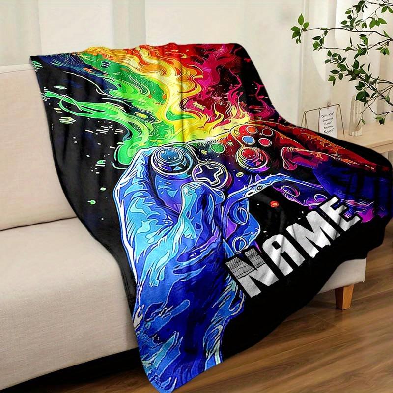 Game Consoles Customize Your Name Blanket Warm Comfortable And Soft Blankets Are Suitable For Home Lunch Break Blanket Office Sofa Sofa Gift To