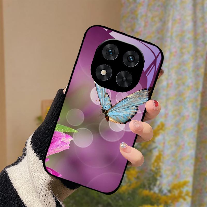 For Redmi Note 14 Pro Plus Glass Case 14 Pro+ Hard PC Tempered Glass Phone Cover For Redmi Note 14 4G 5G Popular Protector Cases