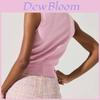 Street Style Womens Sleeveless Knit Vest With Button Closure For Summer