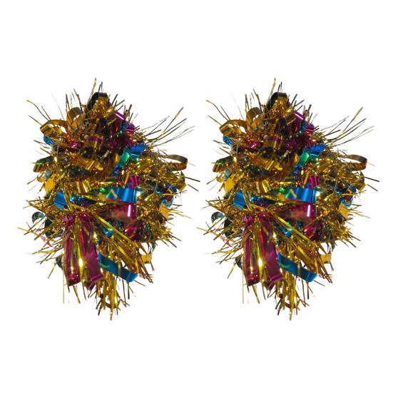 1 Pair Tinsel Bracelet Colorful Elastic Band Adults Kids Universal Children's Day Kindergarten Dance Performance Prop Sports Meet Cheering