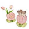 Tulip Flower Makeup Brush Storage Bucket Office Brush Holder Bedroom Desktop Storage Decorative Tray Ornament