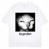 Divertente Gatto Ibuprofene Meme Grafica Maglietta Uomo Donna Umorismo Moda Vintage Magliette Oversize Cotone Casual Streetwear Magliette