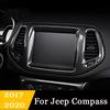 For Jeep Compass 2017 2018 Navigation Box Frame Cover Interior Screen Decorate Trims Car-Styling Interior Accessories