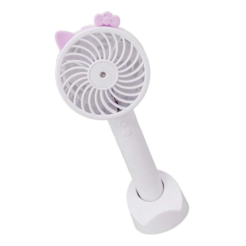 Handheld Fan With Cooling Mist, USB Rechargeable Personal Fan, Battery Operated 3 Speed Mini Fan, Lightweight Ultra-Portable Fan For Summer Travel And