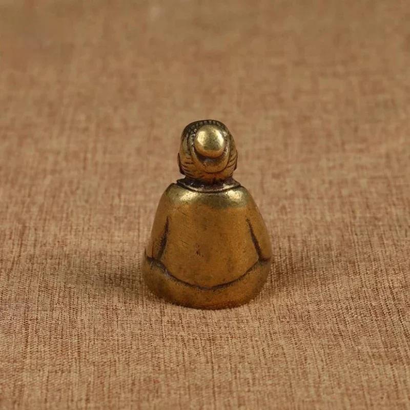 Antique Bronze Taoism Lao-Tse Soothe The Nerves Statue Pure Copper Buddha Figurines Ornaments Incense Burner Household Decor