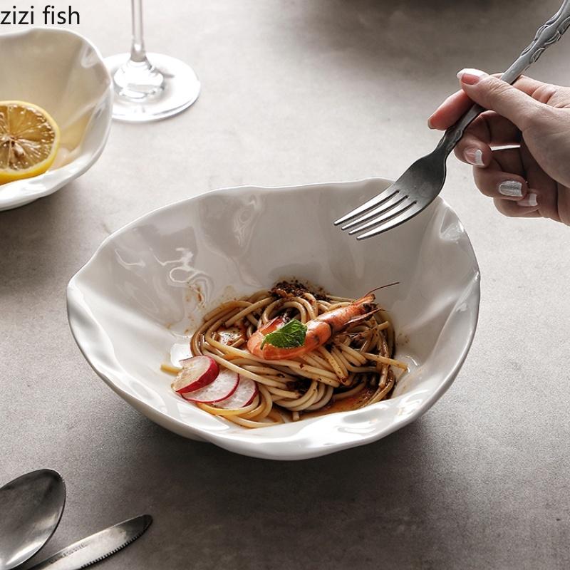 Keramik-Salatschüssel, Speiseteller, Obstteller, Suppenschüsseln, Nudelschüssel, Kalter Gemüseteller, Dessertschalen, Sashimi-Scheibe, Snacktablett