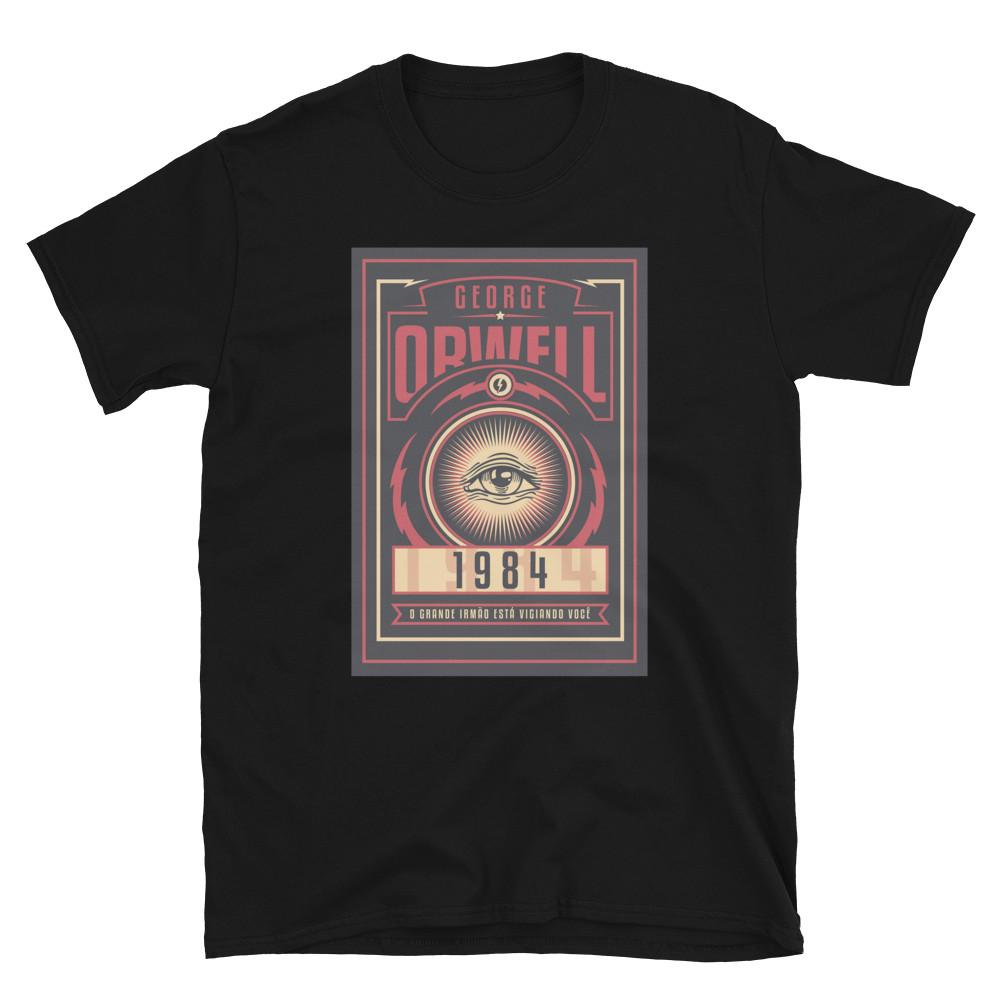 George Orwell, 1984, Big Brother is Watching, Printed T-Shirt Tops Tee