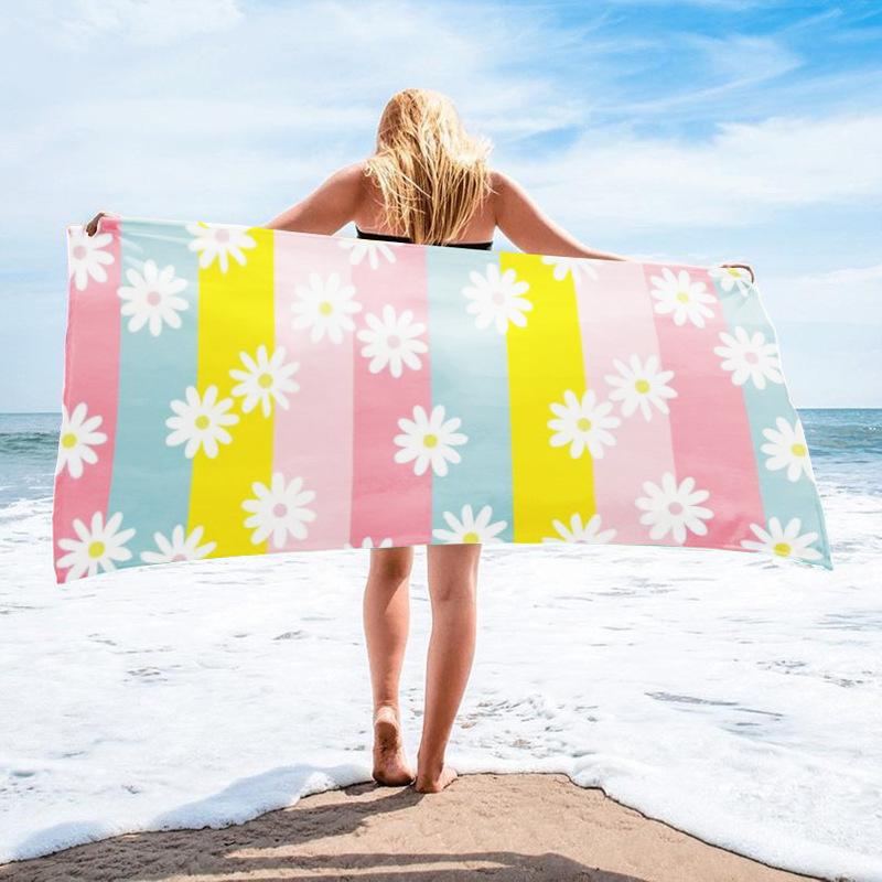 Microfiber Beach Towel Printed Beach Towel Absorbent Beach Towel