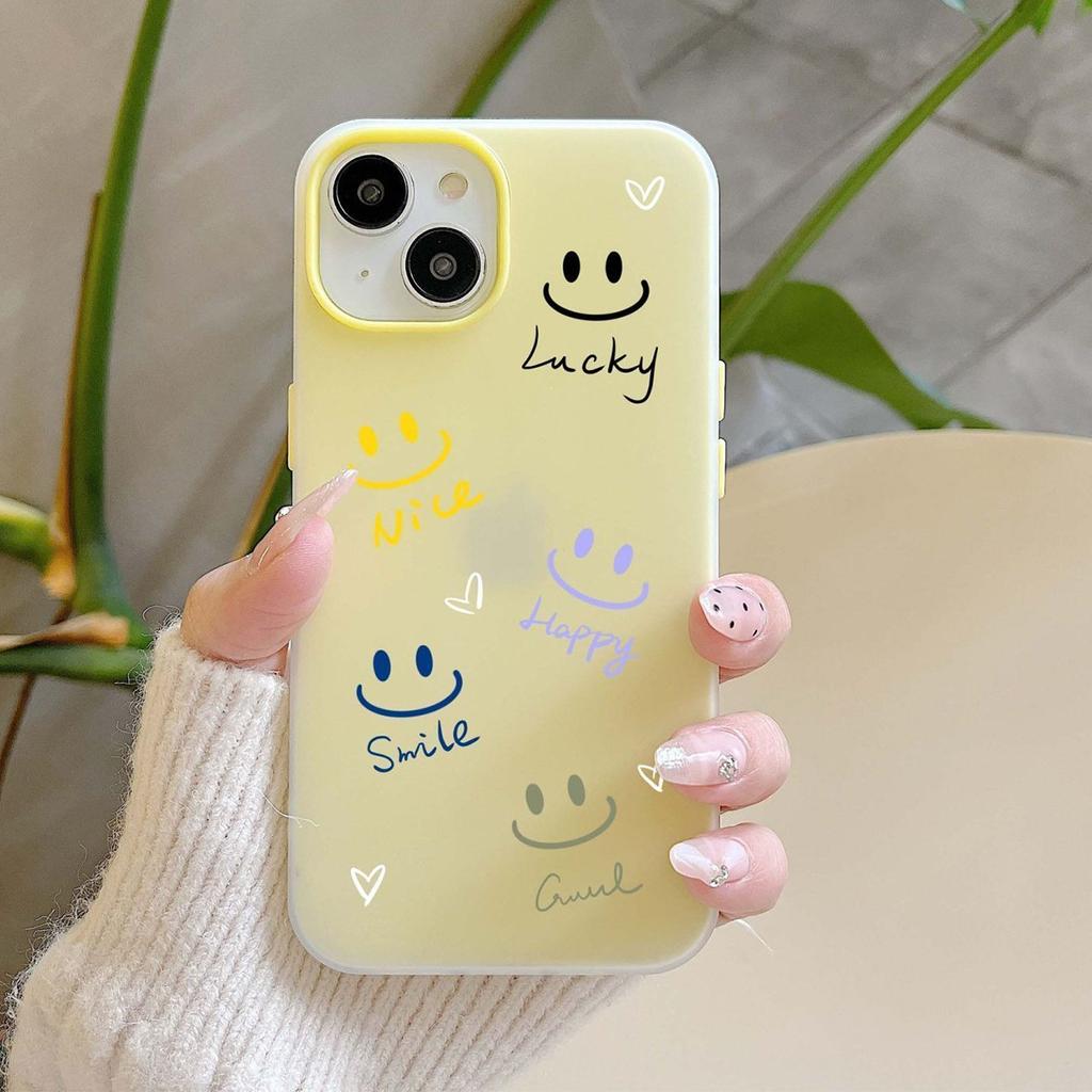 Jelly 2-in-1 Mobile Phone Case, Anti-fingerprint, Small, Fresh, Big Hole, Cute, Creative, Internet Celebrity, Love, Frosted Cartoon