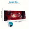 Arsenal F Large Size Mouse Pad Large Gaming Table Cushion Non-slip Laptop Tablet Big Mousepad XXL Mat Mini PC Playmat With Lock edge
