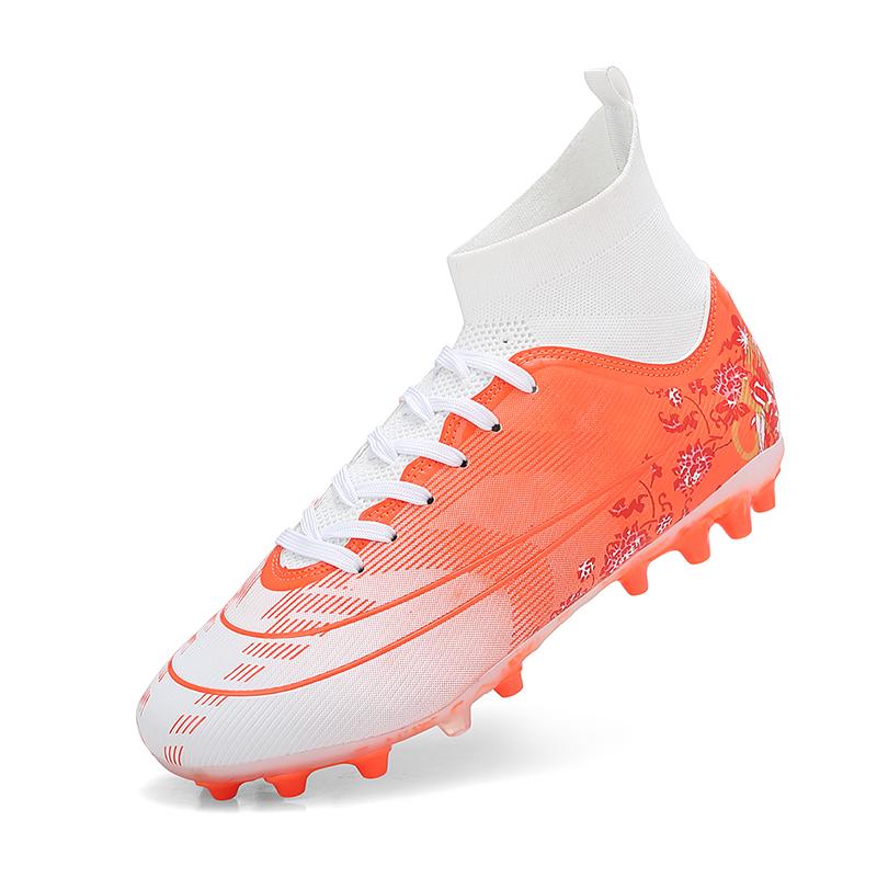 Men Lightweight Anti Slip Fashionable Sports Kids Football Shoes Adult Pro Outdoor Training Football Comfortable Shoes