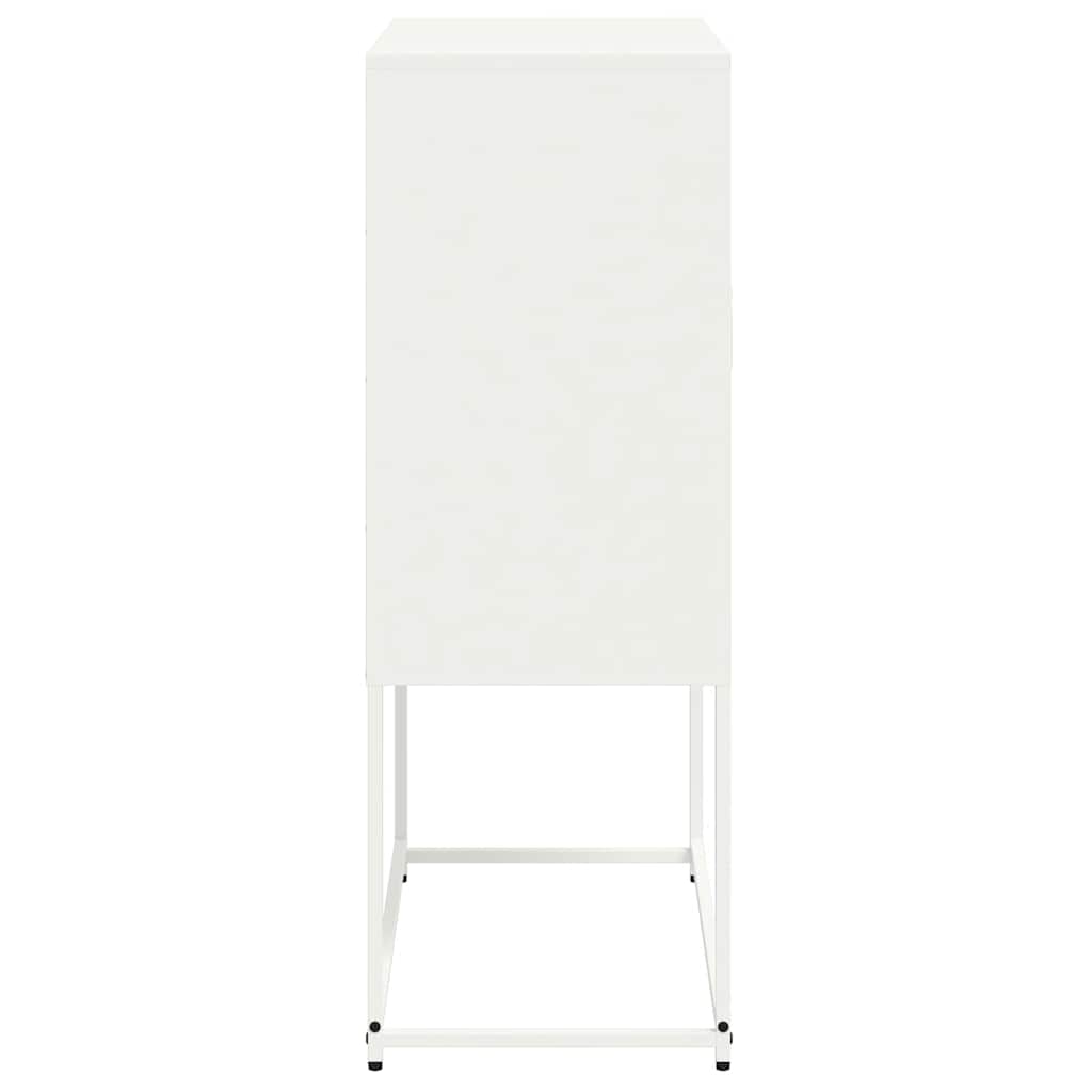 Credenza Alta Bianca 68,5 x 38,5 x 107 cm Acciaio