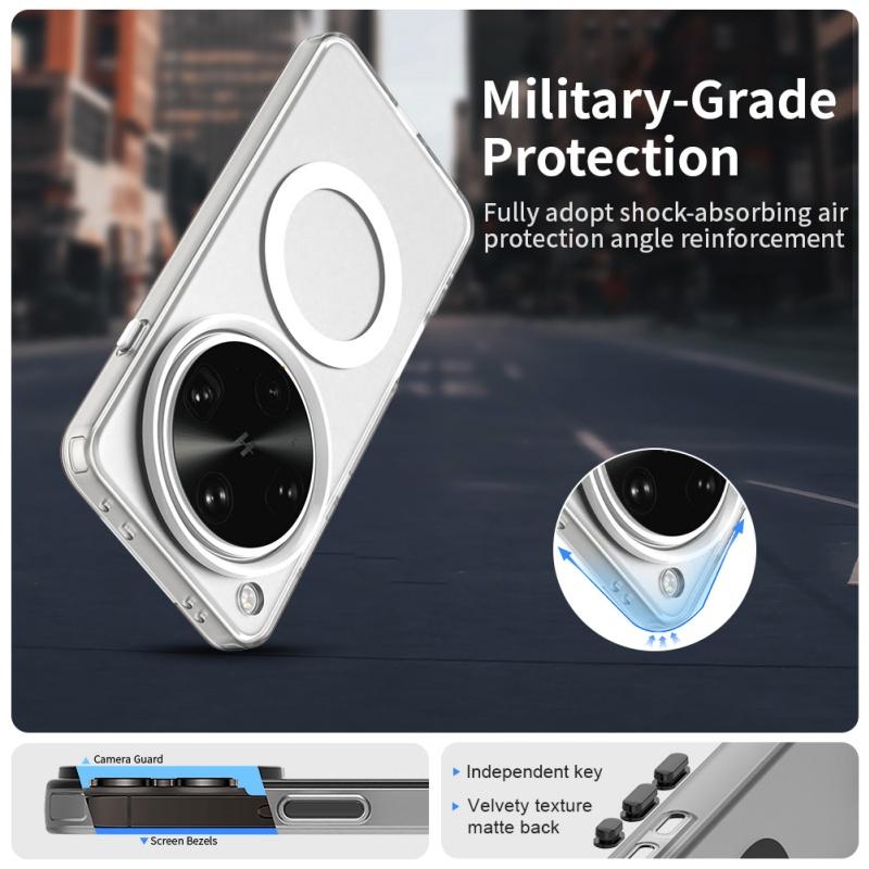 For OPPO Find X8 Ultra Case Cover OPPO Find X8 Ultra Capas Shockprof Transparent Wireless Charging Magnetic Matte Clear Fundas