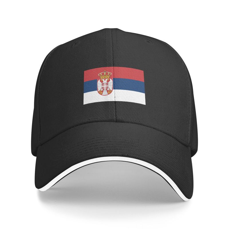 Custom Flag Of Serbia Baseball Cap Hip Hop Unisex Women's Adjustable Dad Hat Summer